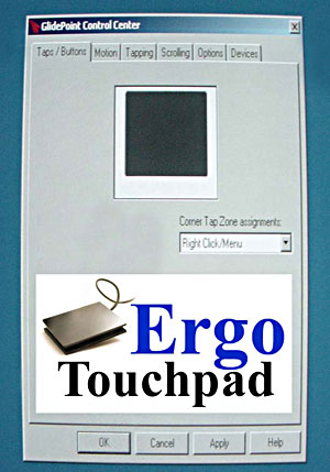 The Ergo Touchpad Glidepoint